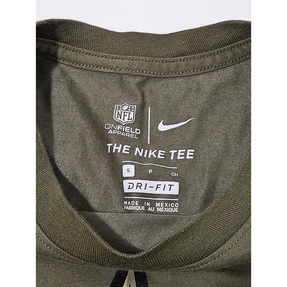Nike New Orleans Saints Salute To Service Olive Shirt Mens Small Long Sleeve
